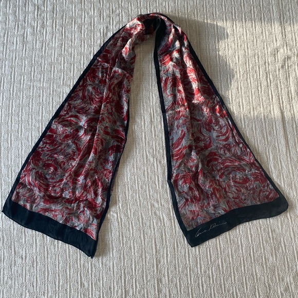 Vintage Anne Klein silk scarf. - Picture 2 of 9
